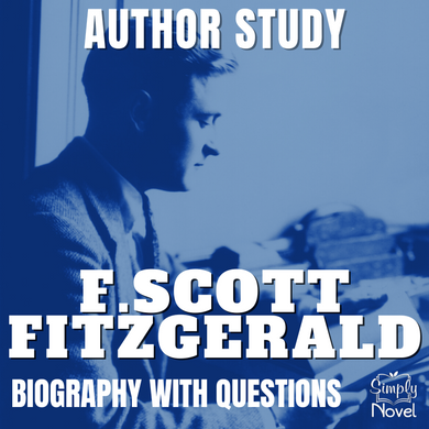 F. Scott Fitzgerald Author Study Informational Text Biography with Questions