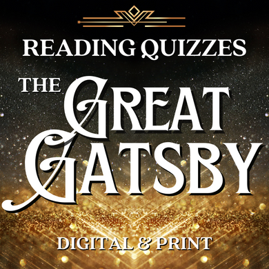 The Great Gatsby Novel Study Quizzes in Printable and Google Forms