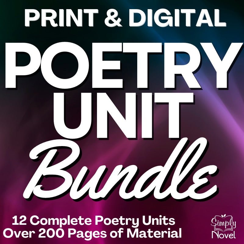 Poetry Unit BUNDLE - 12 Units - Analysis, Writing Activities – Simply Novel