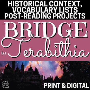 Bridge to Terabithia Vocabulary, 1970s History Article, Essays and Projects