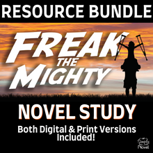 Load image into Gallery viewer, Freak the Mighty Novel Study Resource BUNDLE - 200 Pages in Print &amp; Digital
