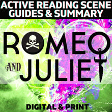Load image into Gallery viewer, Romeo and Juliet Unit Plan Resource - Active Reading Note-Taking Scene Guides