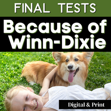 Load image into Gallery viewer, Because of Winn-Dixie Novel Study - Two Final Test Versions in Print &amp; Digital