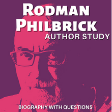 Load image into Gallery viewer, Rodman Philbrick Author Study: One-Page Biography with Questions