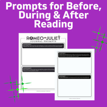 Romeo and Juliet Unit Plan Resource - Journal Topics & Themed