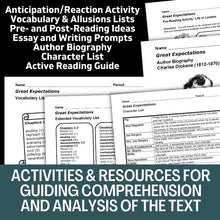 Load image into Gallery viewer, Great Expectations Novel Study, 200-Page No-Prep Unit Resource BUNDLE