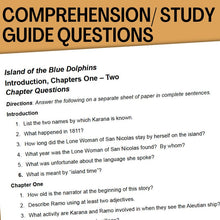 Load image into Gallery viewer, Island of the Blue Dolphins Novel Study - 150+ Page No-Prep Teaching Unit