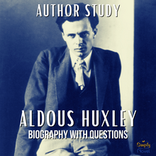 Load image into Gallery viewer, Aldous Huxley Author Biography with Questions
