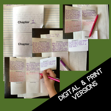 Load image into Gallery viewer, Because of Winn-Dixie Novel Study Active Reading Note-Taking Chart Foldable