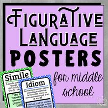 Load image into Gallery viewer, Figurative Language | Figures of Speech Posters for Middle School, Grades 5-8