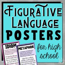 Load image into Gallery viewer, Figurative Language | Figures of Speech Posters for High School
