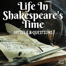 Load image into Gallery viewer, Life in Shakespeare&#39;s Time Informational Text Article with Questions