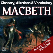 Load image into Gallery viewer, Macbeth Unit Plan - Glossary of Terms, List of Allusions &amp; Two Vocabulary Lists