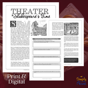 Theater in Shakespeare's Time Informational Text Article & Questions