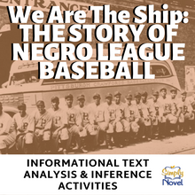 Load image into Gallery viewer, We Are the Ship by Kadir Nelson Book Study Text Evidence & Inference Activity
