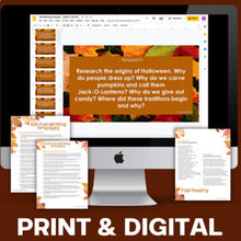Load image into Gallery viewer, 109 Essay &amp; Writing Prompts for Fall | Middle &amp; High School Writing Topics
