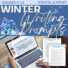 Load image into Gallery viewer, 103 Essay &amp; Writing Prompts for Winter | Middle &amp; High School Writing Topics for December through February