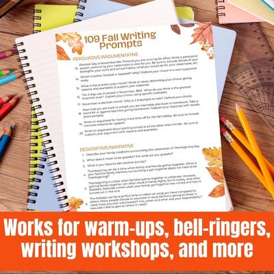 109 Essay & Writing Prompts for Fall | Middle & High School Writing Topics - Simply Novel