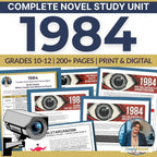 1984 Novel Study Unit Plan - Close Reading, Articles, Projects, Assessments - Simply Novel