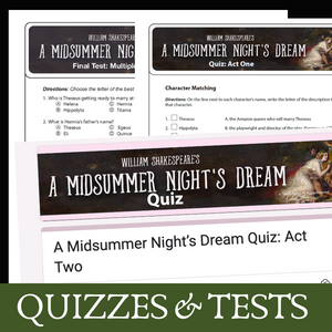 A Midsummer Night's Dream Play Study - 4-Week Teaching BUNDLE - Print & Digital