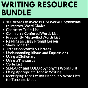 Basic Essay Writing Lessons, Activities: Before the 5-Paragraph Essay BUNDLE