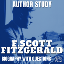Load image into Gallery viewer, F. Scott Fitzgerald Author Study Informational Text Biography with Questions