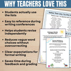 Word Choice Toolkit: 100 Words to Avoid + Over 400 Synonyms for Better Writing