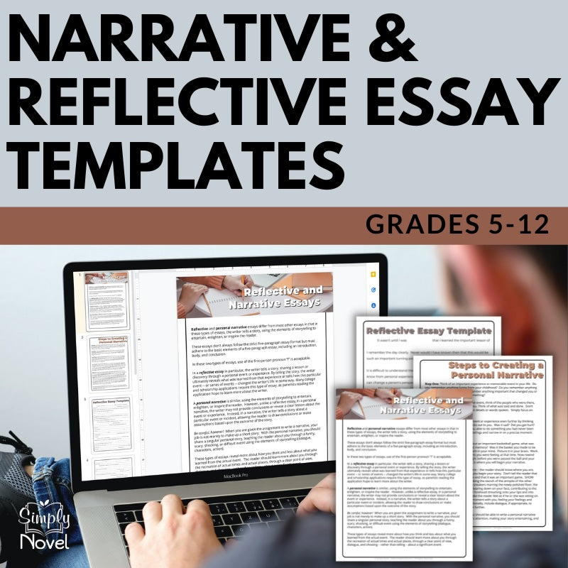 Narrative Essay and Reflective Essay Templates - Scaffolded Fill-in-the-Blank Essay Writing