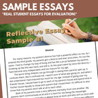 Narrative Essay and Reflective Essay Templates - Scaffolded Fill-in-the-Blank Essay Writing
