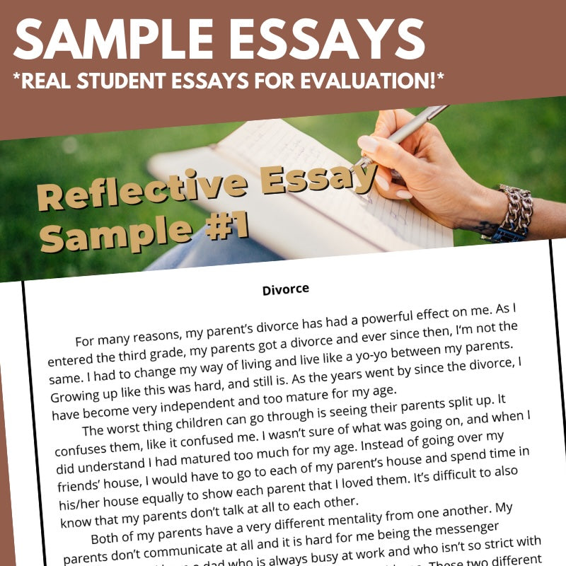 Narrative Essay and Reflective Essay Templates - Scaffolded Fill-in-the-Blank Essay Writing