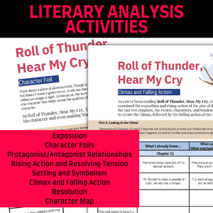Roll of Thunder, Hear My Cry Novel Study Unit Resource BUNDLE