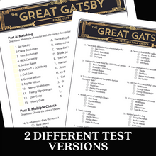 Load image into Gallery viewer, The Great Gatsby Final Unit Tests - 2 Tests - in Print &amp; Digital