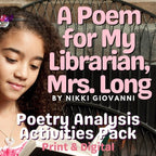 A Poem for My Librarian, Mrs. Long Poetry Unit and Quiz | Print & Digital - Simply Novel