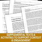 A Separate Peace Novel Study Unit - 4 - Week Teaching Resource BUNDLE - Simply Novel