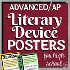 Advanced Literary Devices Posters | AP Lang & AP Lit Classroom Decor - Simply Novel