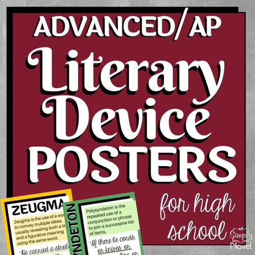 Advanced Literary Devices Posters | AP Lang & AP Lit Classroom Decor - Simply Novel