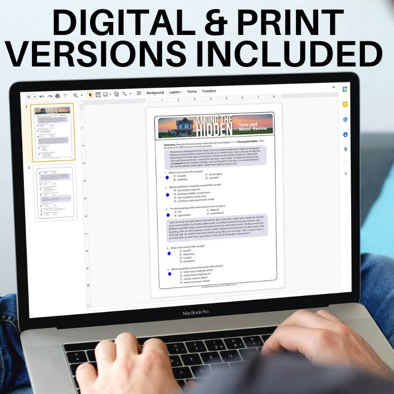 Among the Hidden Novel Study No - Prep Teaching Resource BUNDLE - Print & Digital - Simply Novel