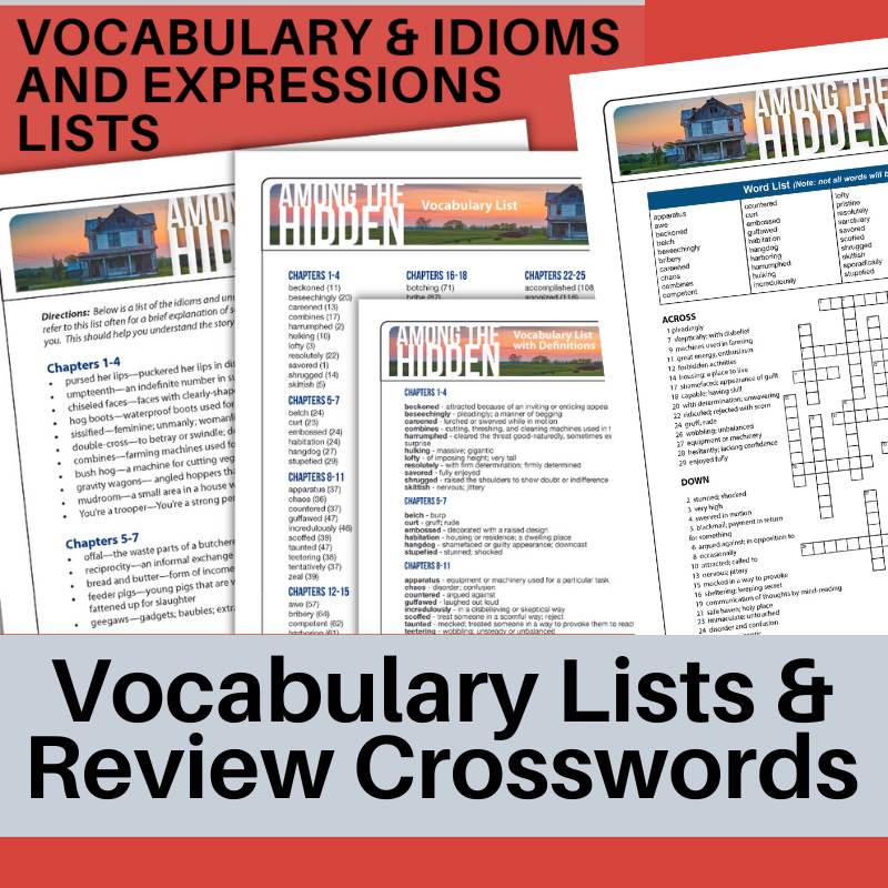 Among the Hidden Novel Study No - Prep Teaching Resource BUNDLE - Print & Digital - Simply Novel