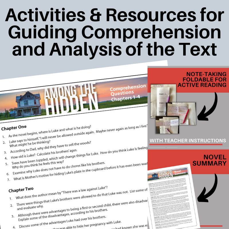 Among the Hidden Novel Study No - Prep Teaching Resource BUNDLE - Print & Digital - Simply Novel