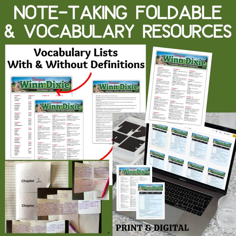 Because of Winn - Dixie Teaching Unit | Full Novel Study Bundle with Activities - Simply Novel