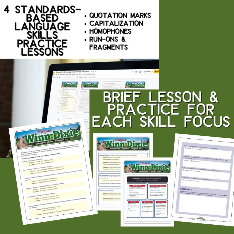 Because of Winn - Dixie Teaching Unit | Full Novel Study Bundle with Activities - Simply Novel
