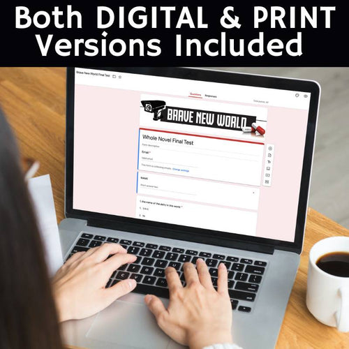 Brave New World Unit Teaching Resource BUNDLE - 200 Pages - Print & Digital - Simply Novel
