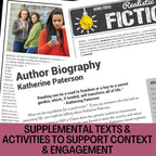 Bridge to Terabithia Novel Study Unit - 200+ Page No - Prep Activities Bundle - Simply Novel