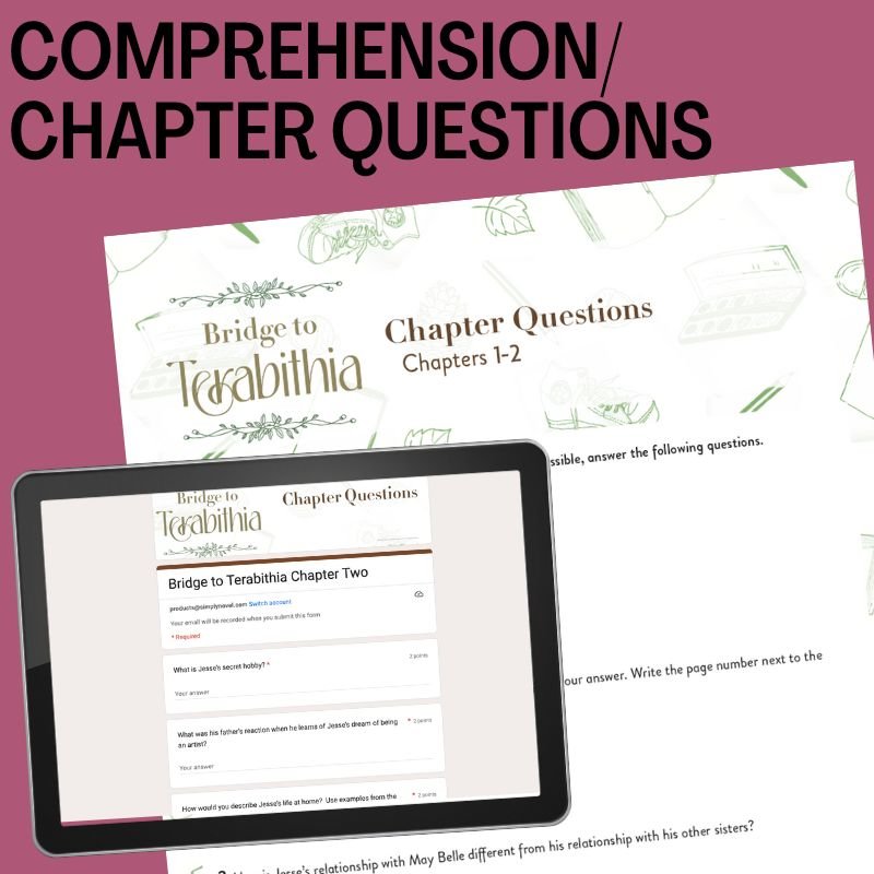 Bridge to Terabithia Novel Study Unit - 200+ Page No - Prep Activities Bundle - Simply Novel
