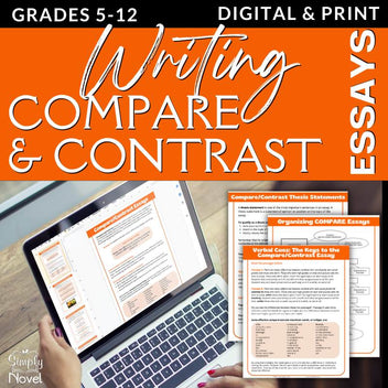 Compare and Contrast Essay Writing Unit - Lesson Handouts – Simply Novel