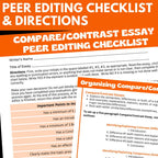 Compare and Contrast Essay Writing Unit - Lesson Handouts and Graphic Organizers - Simply Novel