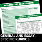 Descriptive Essay Writing - Lessons, Handouts, Rubrics beyond "Show, Don't Tell" - Simply Novel