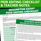 Descriptive Essay Writing - Lessons, Handouts, Rubrics beyond "Show, Don't Tell" - Simply Novel