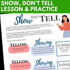 Descriptive Essay Writing - Lessons, Handouts, Rubrics beyond "Show, Don't Tell" - Simply Novel