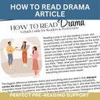 Elements of Drama Toolkit: Glossary, Student Article & Interactive Notebook Set - Simply Novel